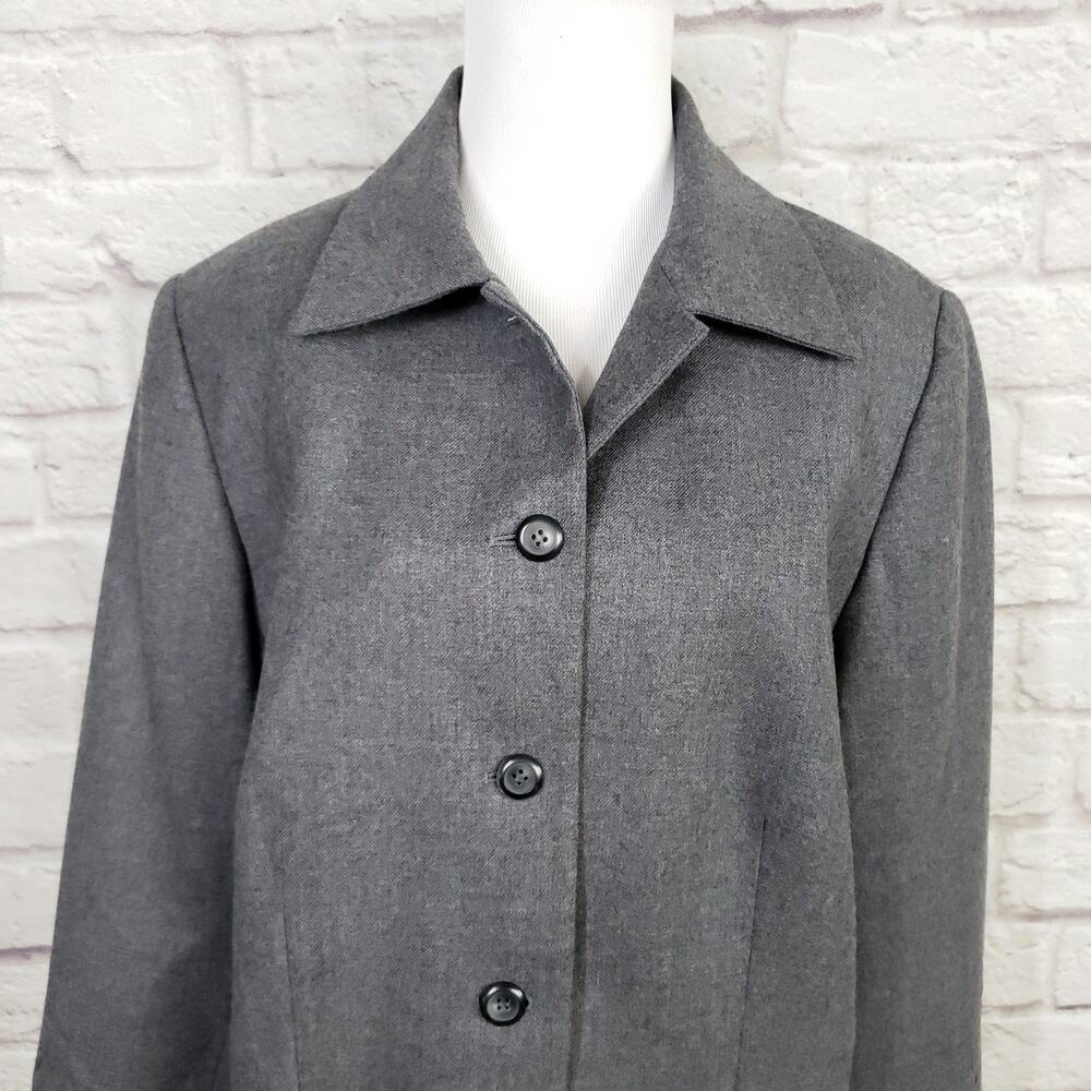 Pendleton Gray Wool Blazer Jacket Embroidered Sou… - image 2